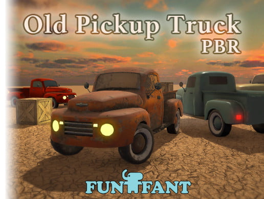 Unity Asset Old Pickup Truck PBR free download