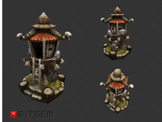 Unity Asset Low Poly RTS Orc Tower free download