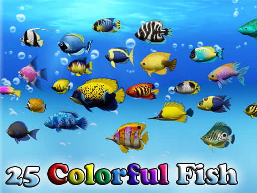 Unity Asset Colorful Sea-Fish Pack free download