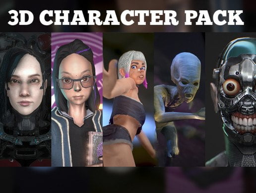 Unity Asset 3D Character Pack 4 characters LuciSoft free download