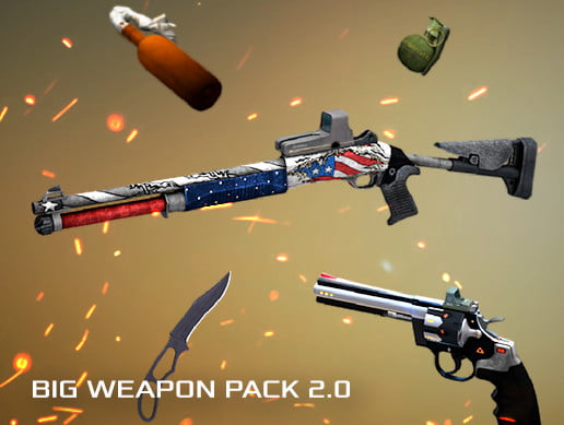 Unity Asset Weapon Pack Mobile Ready 20 - Snipers pistols shotguns skins free download