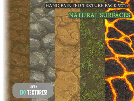 Unity Asset Hand Painted Texture Pack - Natural Surfaces free download
