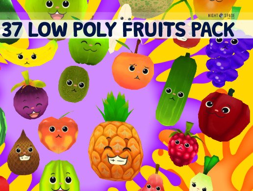 Unity Asset Fruit With Faces 3D Pack free download