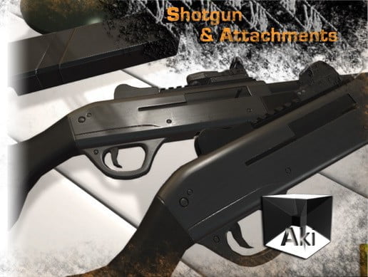 Unity Asset Shotgun And Attachments free download