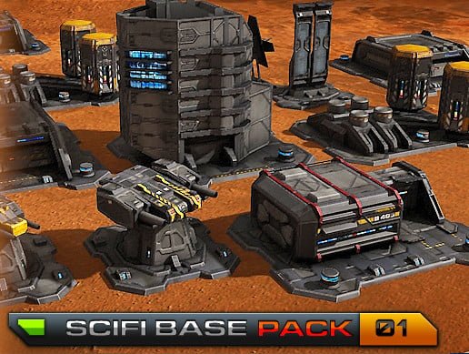 Unity Asset SciFi Base Pack 01 free download
