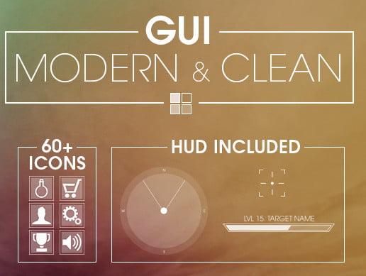 Unity Asset Clean and modern UI free download