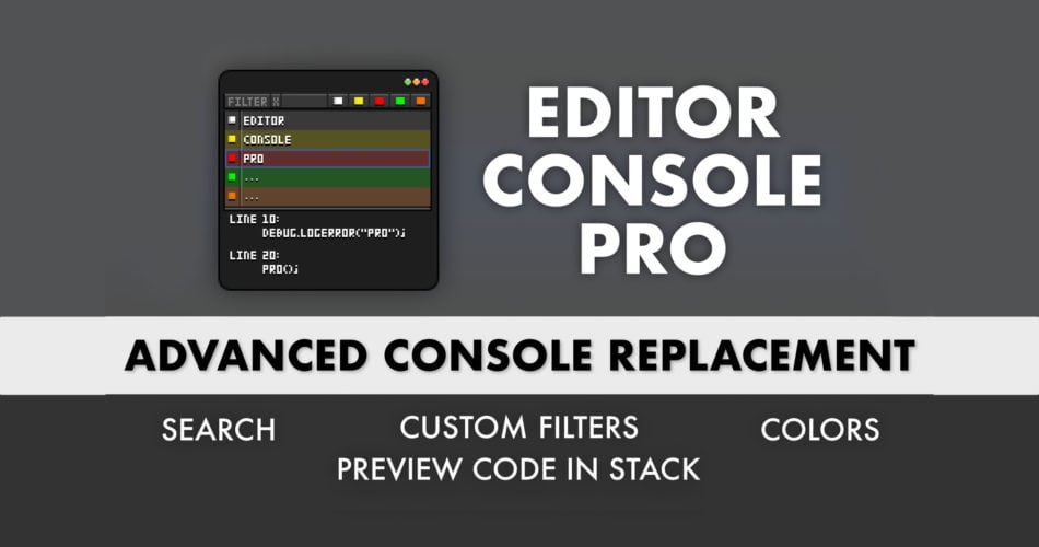 Unity Asset Editor Console Pro free download