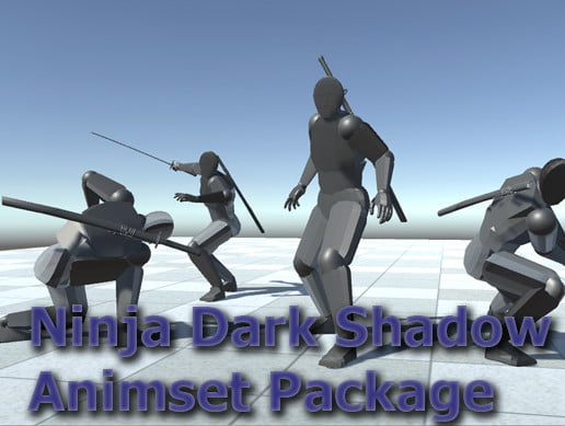 Unity Asset Ninja Dark Shadow Animset Package free download