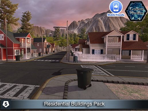 Unity Asset Residential Buildings Set free download