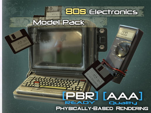 Unity Asset 80s Electronics Model Pack free download