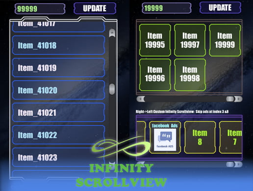 Unity Asset Infinity Scrollview for UGUI free download