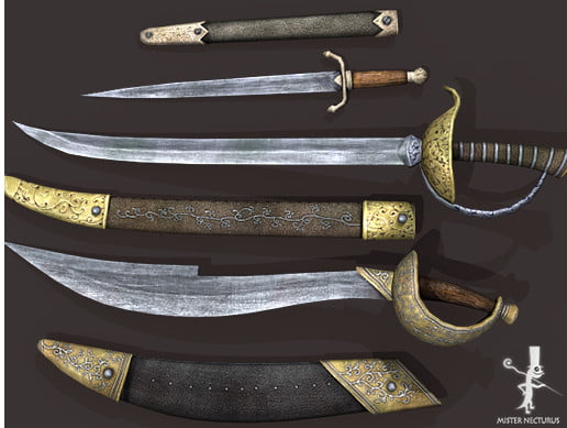 Unity Asset Pirate Swords free download