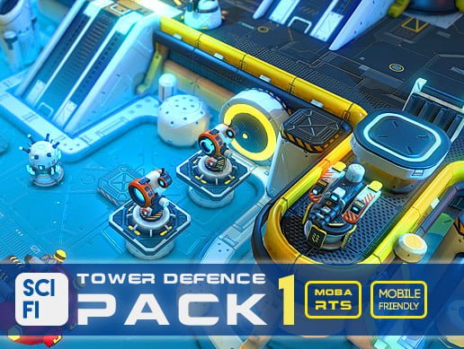 Unity Asset SCI-Fi Tower Defense Pack 1 free download