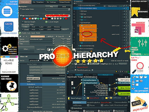 Unity Asset Hierarchy PRO - Multi Tools free download