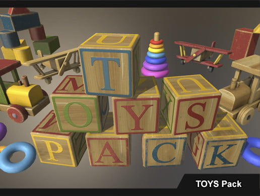Unity Asset PBR Toys Pack free download