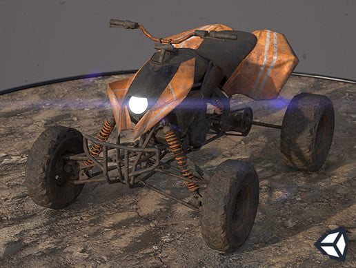 Unity Asset ATV – Quad Post Apocalyptic Vehicle free download