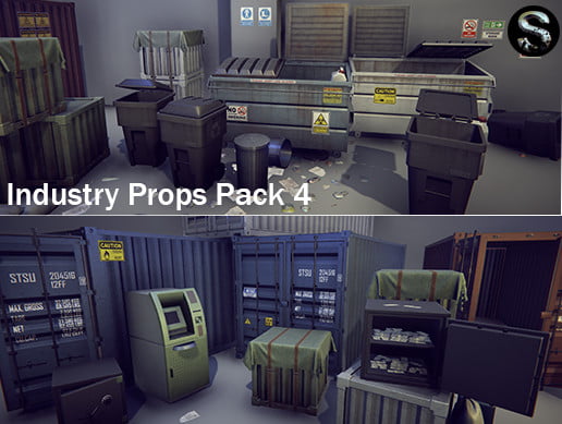 Unity Asset Industry Props Pack 4 free download