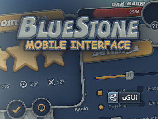 Unity Asset BlueStone Mobile UI free download