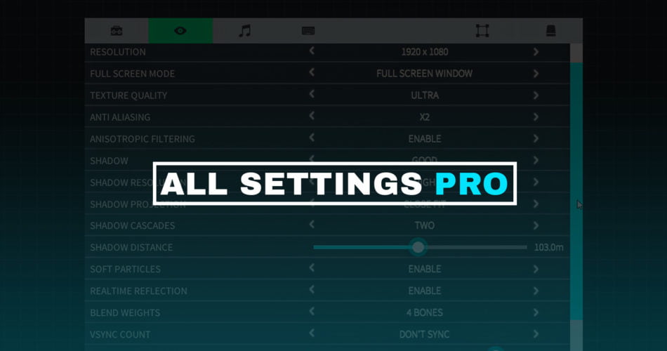 Unity Asset All Settings Pro free download