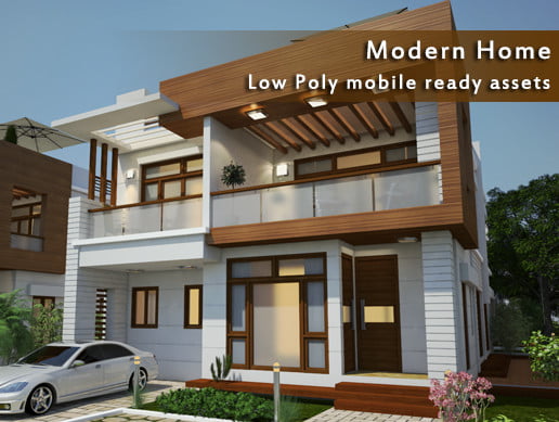 Unity Asset Modern Home free download