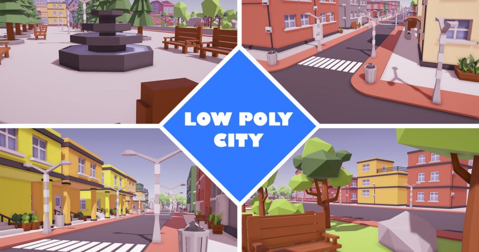Unity Asset Low Poly City Asset free download