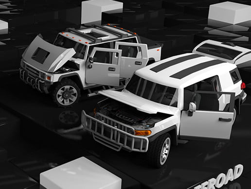 Unity Asset Low Poly Destructible Cars 2 - Offroad free download