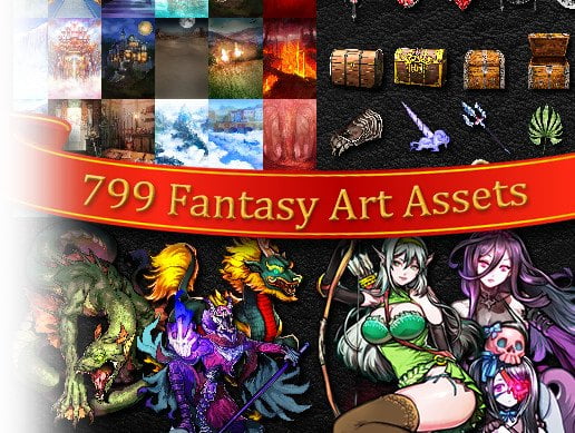 Unity Asset 2D Fantasy Art Assets Full Pack free download