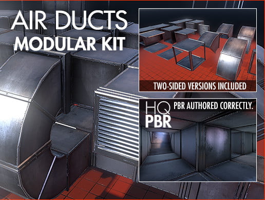 Unity Asset HQ Air Ducts Kit free download