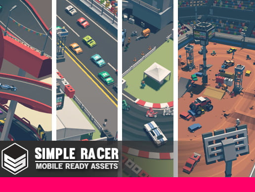 Unity Asset Simple Racer - Cartoon Assets free download