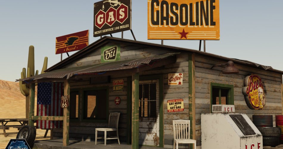 Unity Asset American Gas Station free download