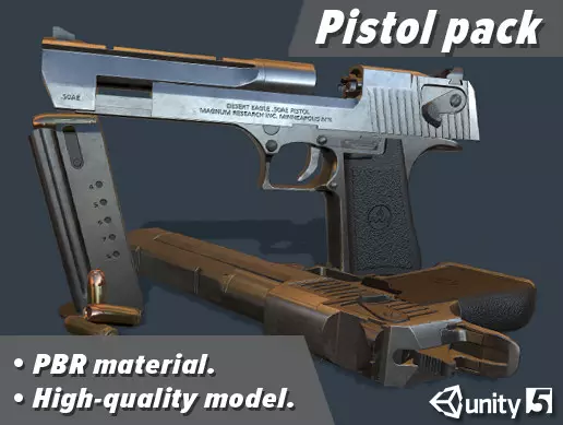 Unity Asset Pistol Pack free download