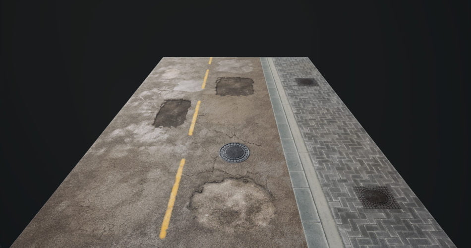 Unity Asset Road - Materials and Decals free download