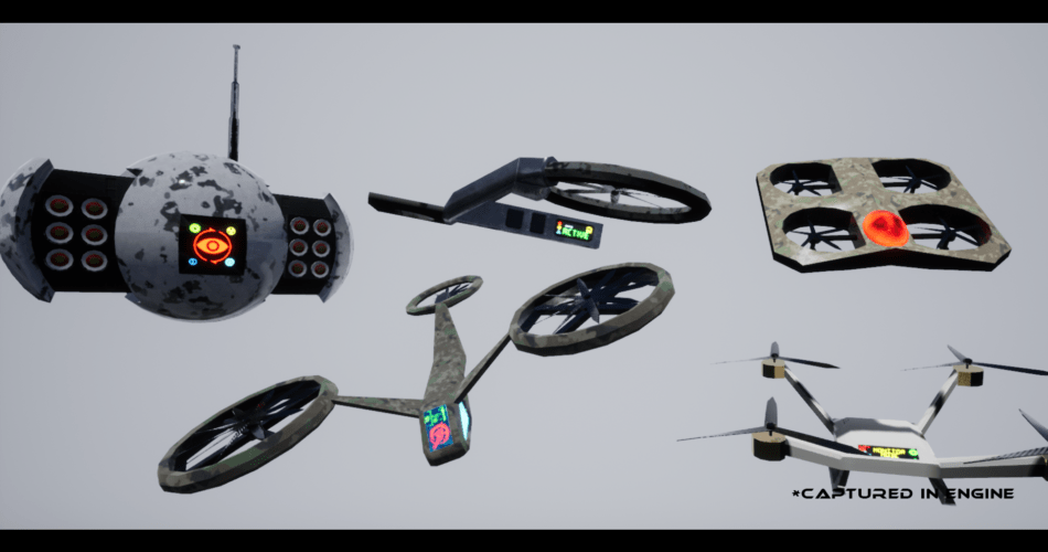 Unity Asset Flying Drones With Blueprints free download