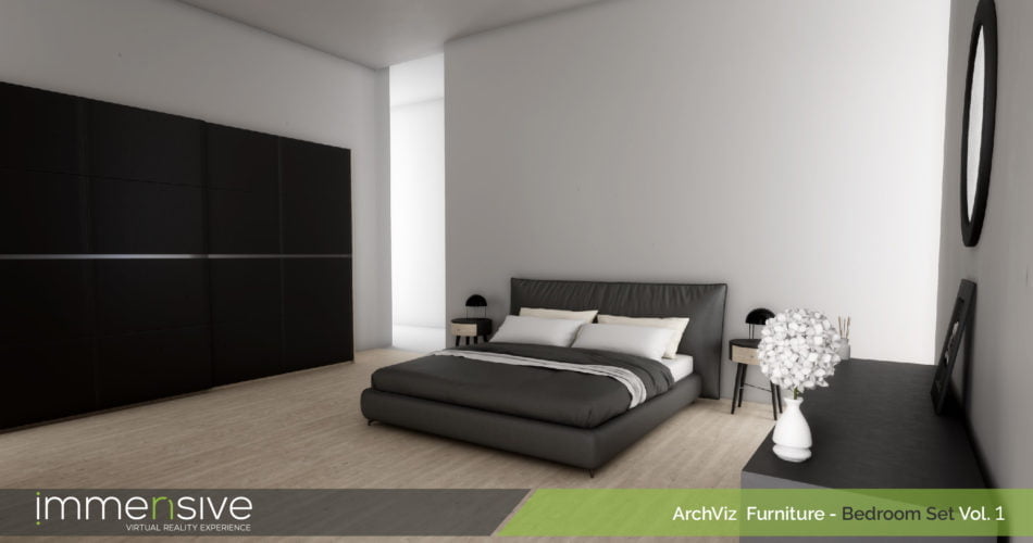 Unity Asset Archviz Furniture - Bedroom Set Vol 1 free download