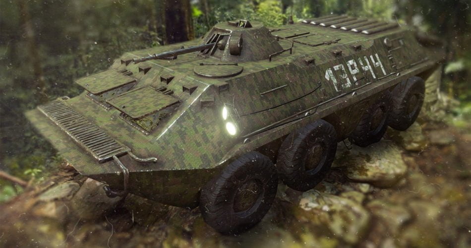 Unity Asset Functional 6 Versions APC Military Russian BTR70 APC free download
