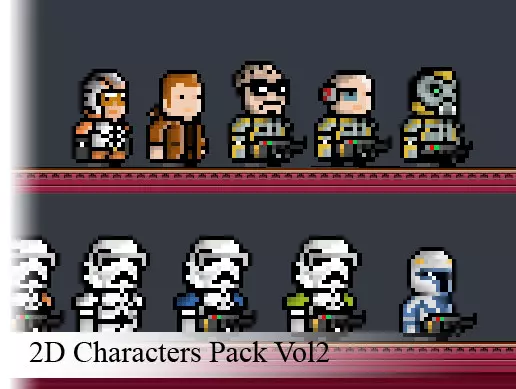 Unity Asset 2D Pixel Art Characters Vol 2 free download