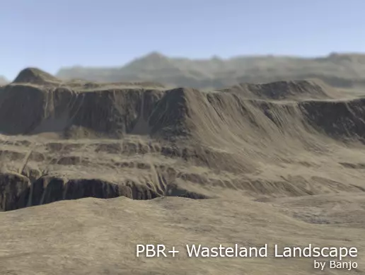 Unity Asset PBR Wasteland Landscape free download
