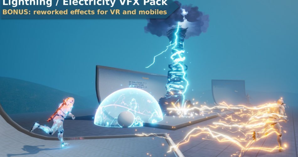 Unity Asset Lightning Electricity VFX Pack free download