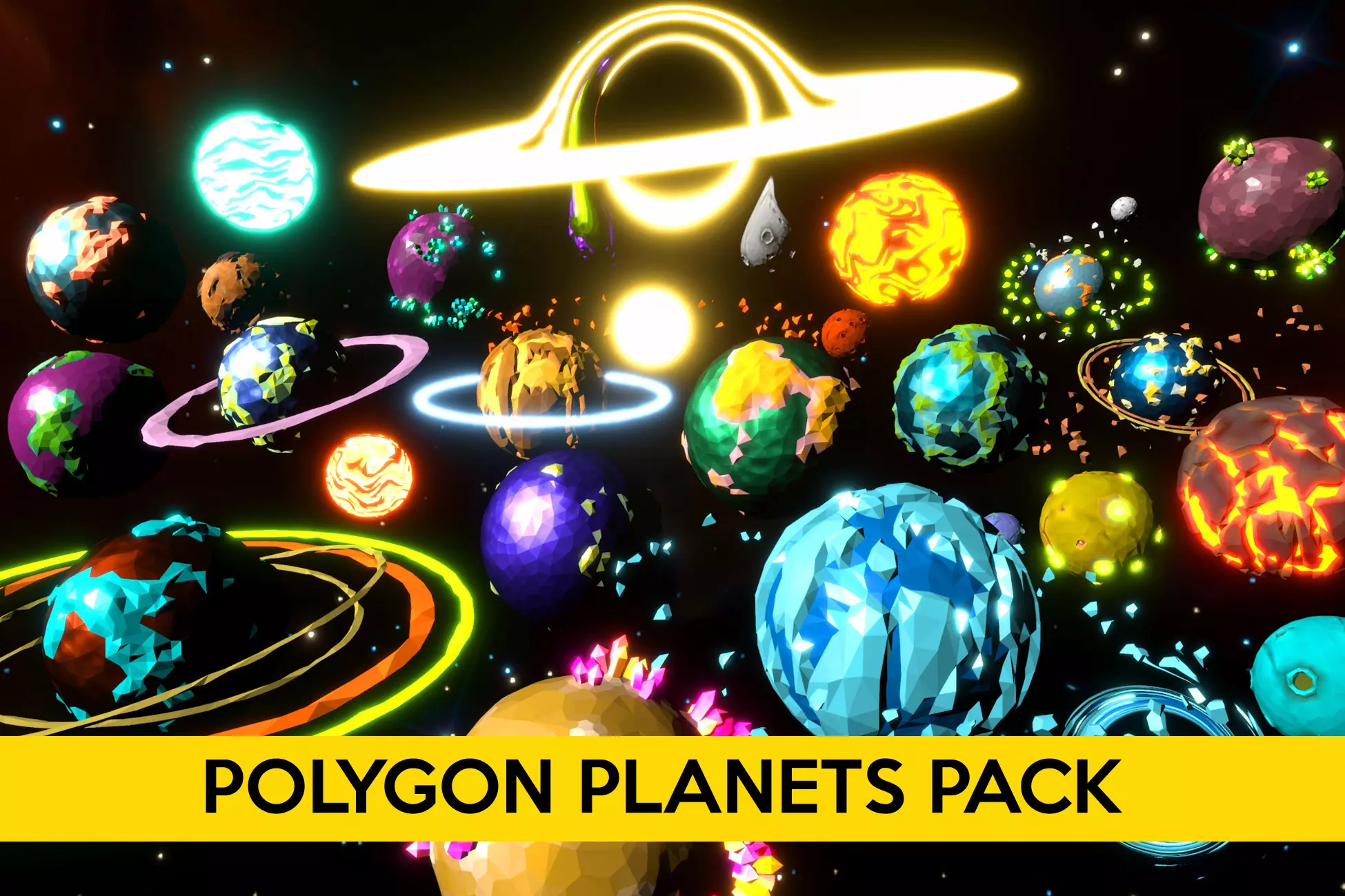 Unity Asset Polygon Planets Pack free download