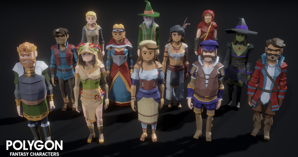 POLYGON Fantasy Characters