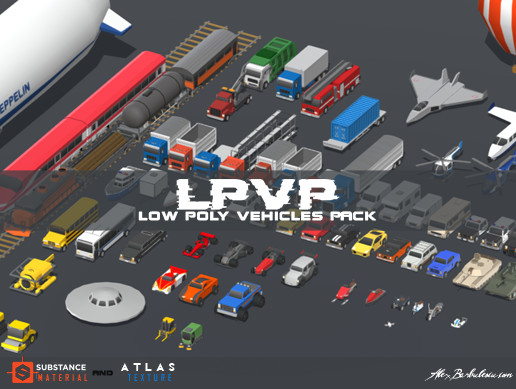 LPVP - Low Polygon Vehicles Pack