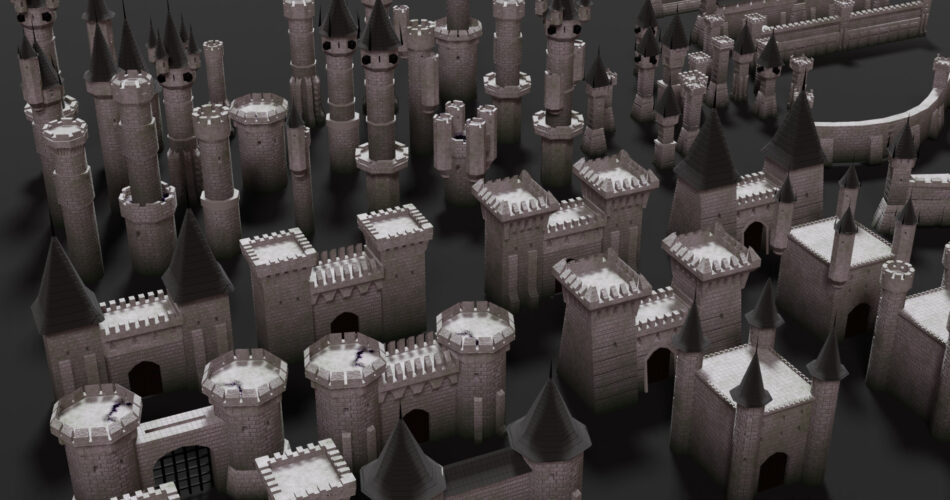 Modular Castle Towers and Walls