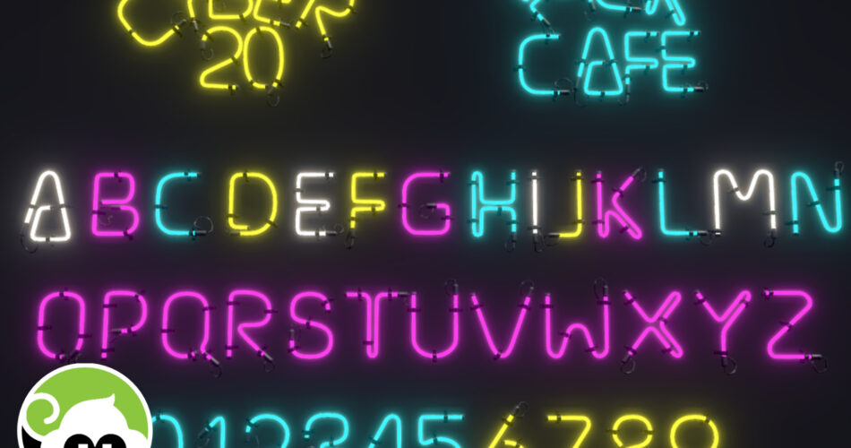 Alphabetic Neon Props
