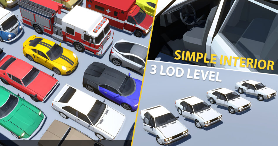 Stylized Vehicles Pack - Low Poly