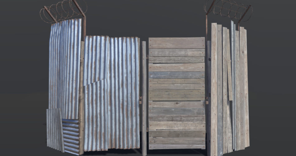 Post Apocalyptic Fence PBR