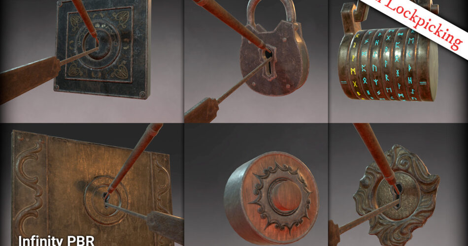 Lock-picking - Key locks, Padlocks, and Ciphers - Fantasy RPG