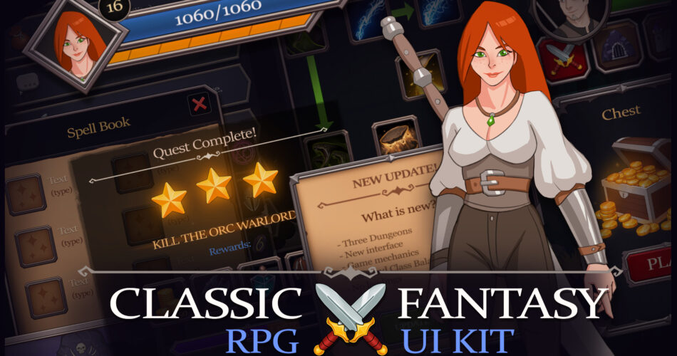 Classic Fantasy RPG - UI Kit