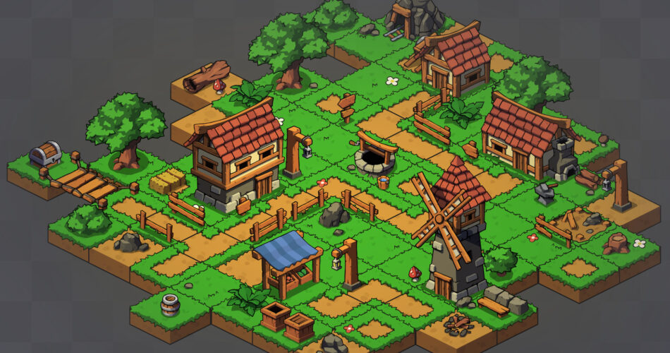 FREE 2D Isometric Village | Freedom Club - Developers