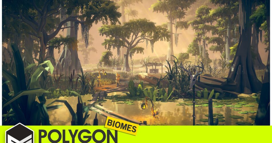 POLYGON Swamp Marshland - Nature Biomes - Low Poly 3D Art by Synty