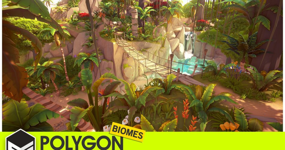 POLYGON Tropical Jungle - Nature Biomes - Low Poly 3D Art by Synty